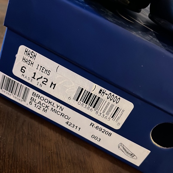 (181) NWT ladies black micro flats by Rose Petals/Walking Cradles. Size 6 1/2 - Picture 8 of 8